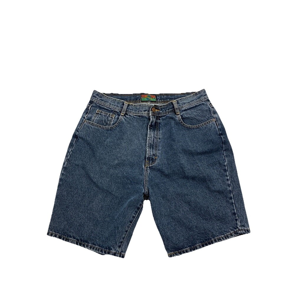 Structure Vintage Denim Shorts Mens 38 Blue Jorts USA Skater Baggy Y2K 90 Grunge